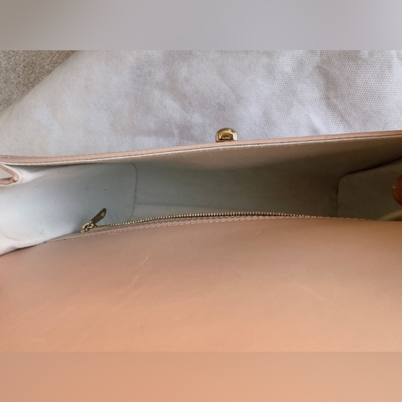 VGUC A.P.C. Greenwich Leather Crossbody Shoulder Bag in Pale Pink - Picture 8 of 16